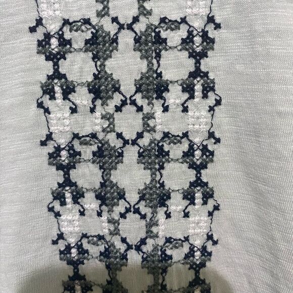 Orvis Embroidered Vintage Inspired Tee Sage Green Relax Boxy Cotton Modal SZ XL - Picture 7 of 15